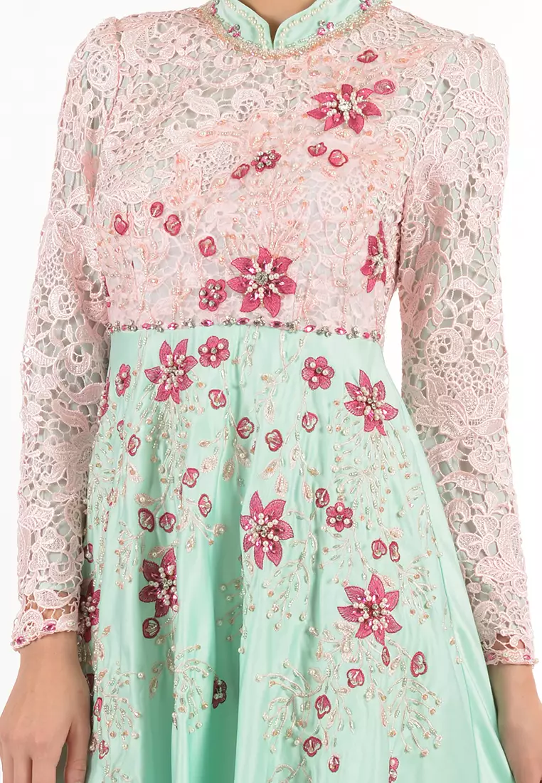 Bibiq Gamis Brokat Satin