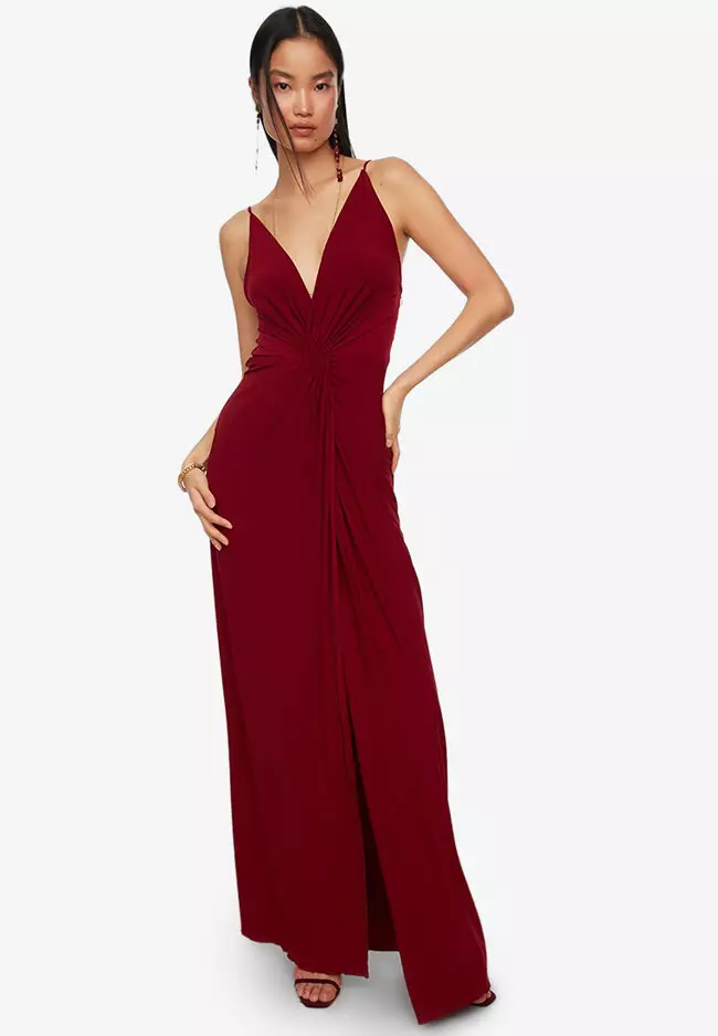 Trendyol Draped Detail Evening Dress 2024 Buy Trendyol Online