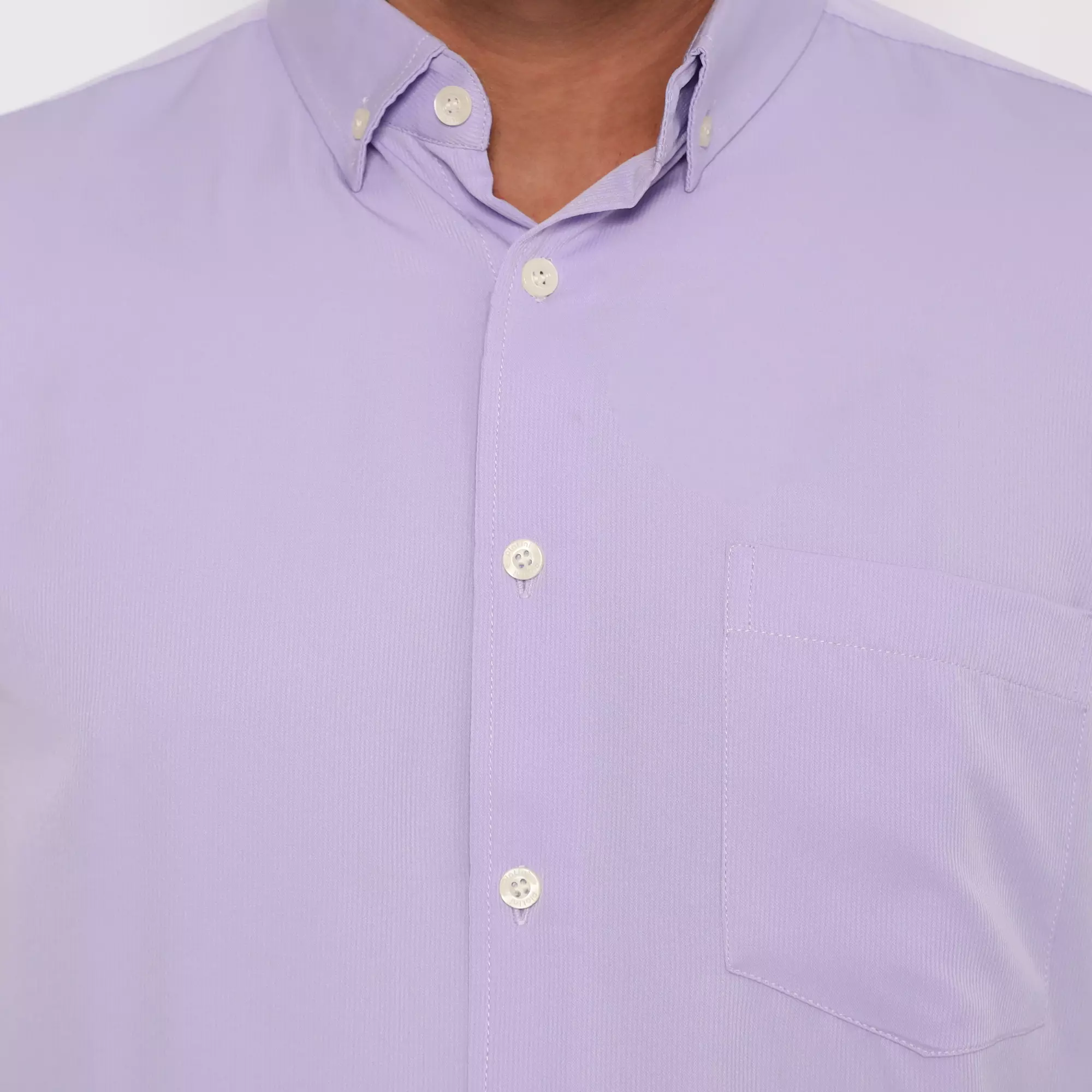 Platini Baju Kemeja Pria Lengan Panjang Polos Polinosic Ungu 66245