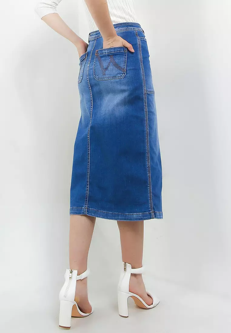 Hush denim hot sale skirt