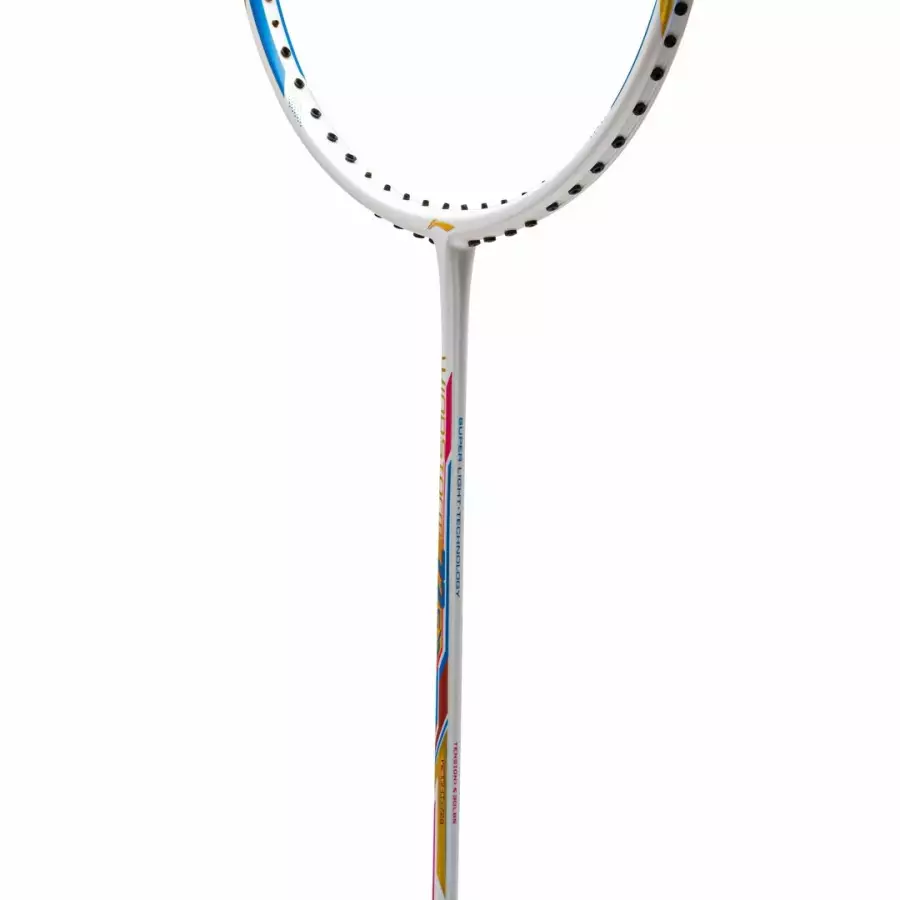 New Raket Badminton LINING WINDSTORM 72 S / 72S / WS72S Raket Only - White Gold Blue