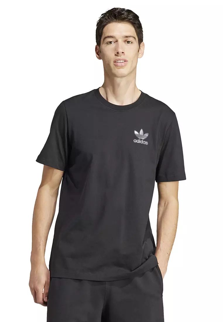 Adidas original trefoil on sale t shirt 3 stripe