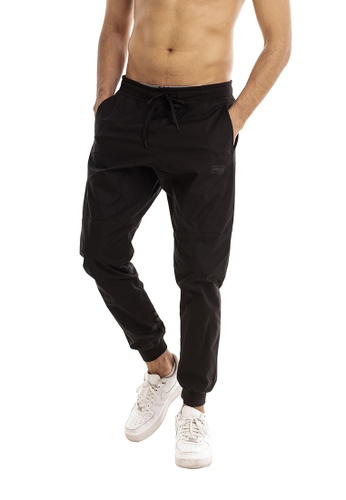 Buy Ryz Ryz Slim Fit Black Woven Joggers 2 0 2020 Online Zalora Singapore