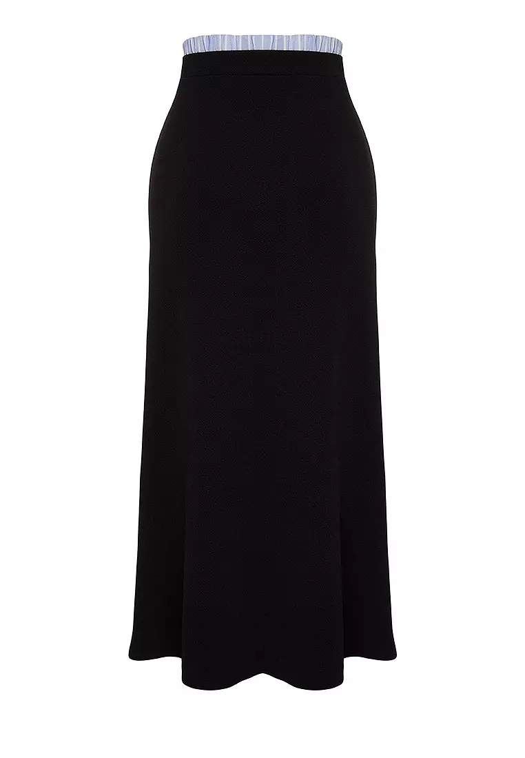 Contrast Band Skirt