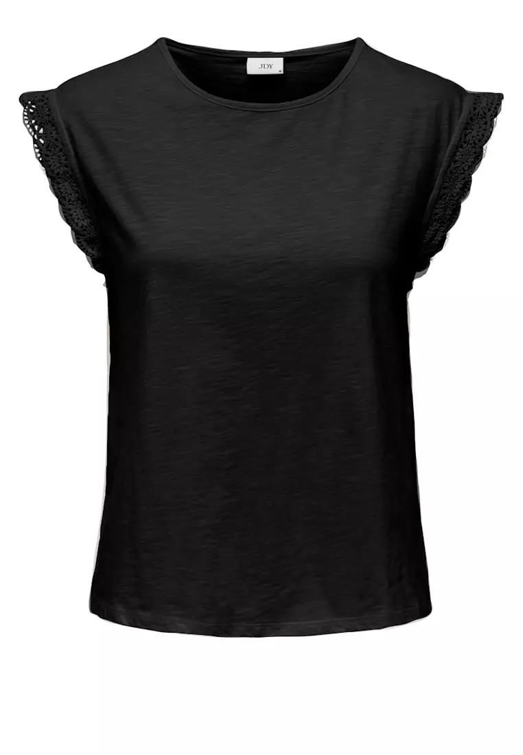 Sleeveless Crochet Jersey Top