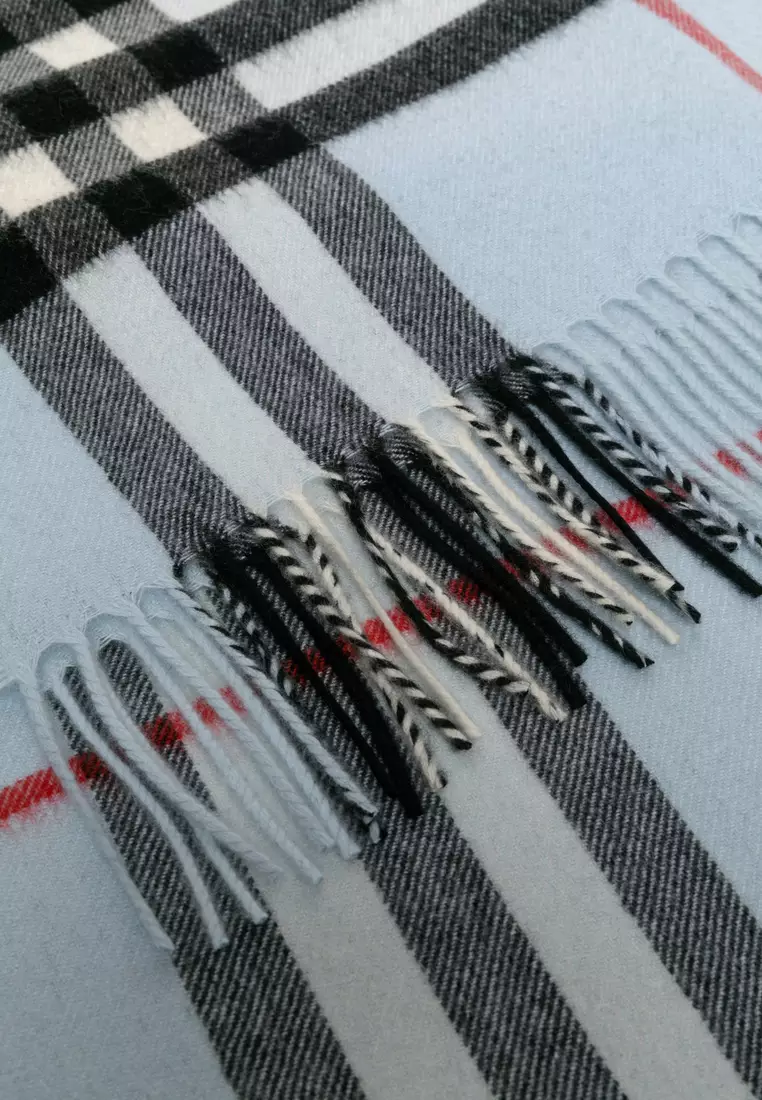 Burberry scarf silver sale