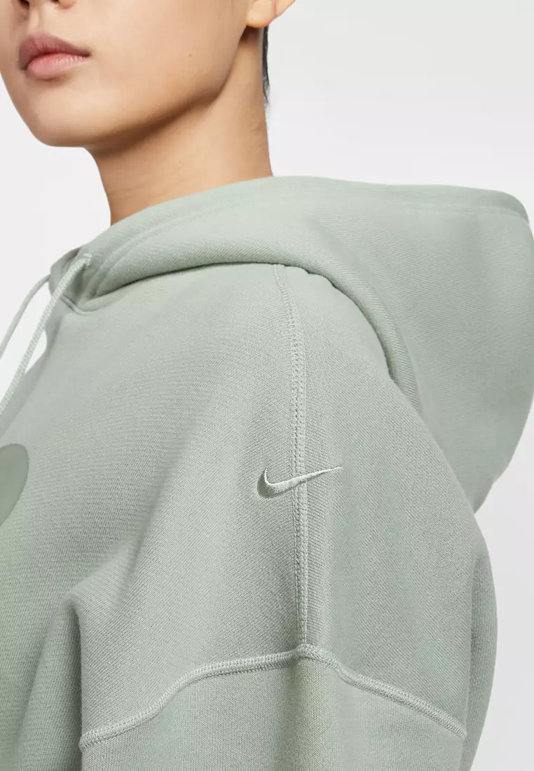 Grey nike cropped hoodie shop