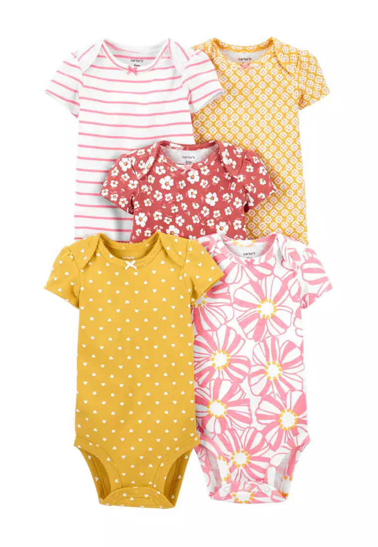Buy Carter's and Oshkosh Carter's Baby Girl 5-Pack Pink And Yellow