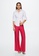 Mango pink Textured Flowy Trousers 9213FAA6EAE32DGS_5