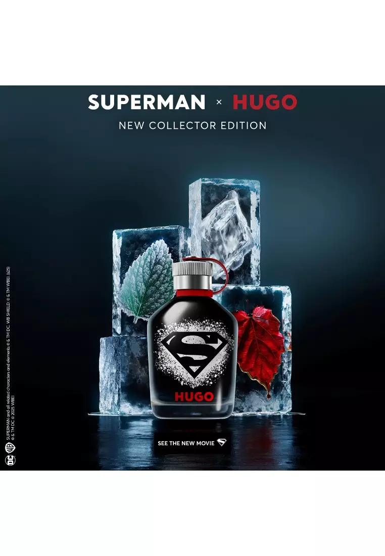 SUPERMAN x HUGO Eau de Parfum for Men 125ml Aldehyde Accord, Spearmint Oil, Patchouli Oil | EDP Perfume