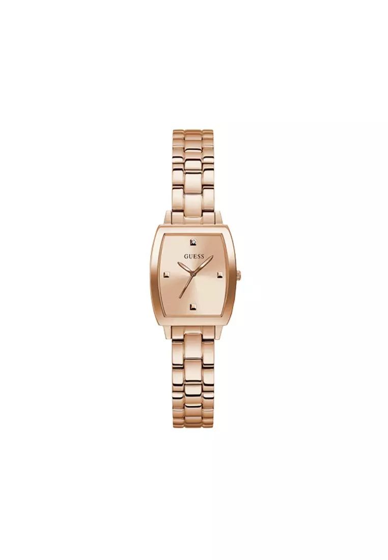 Ladies guess best sale watch gold