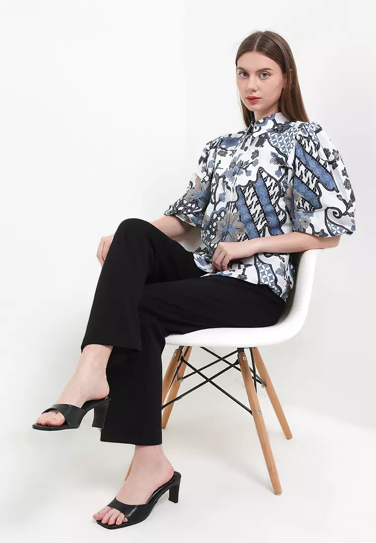 Davina Blouse Batik Katun Wanita
