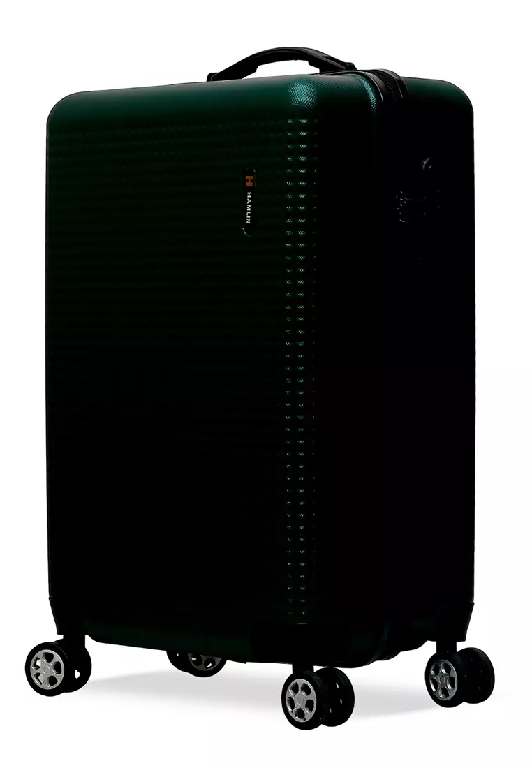 Isvara Tas Koper Hardcase One Set Unisex Large Compartment Suitcase Code Lock System Material ABS+PVC Coated ORIGINAL - Green