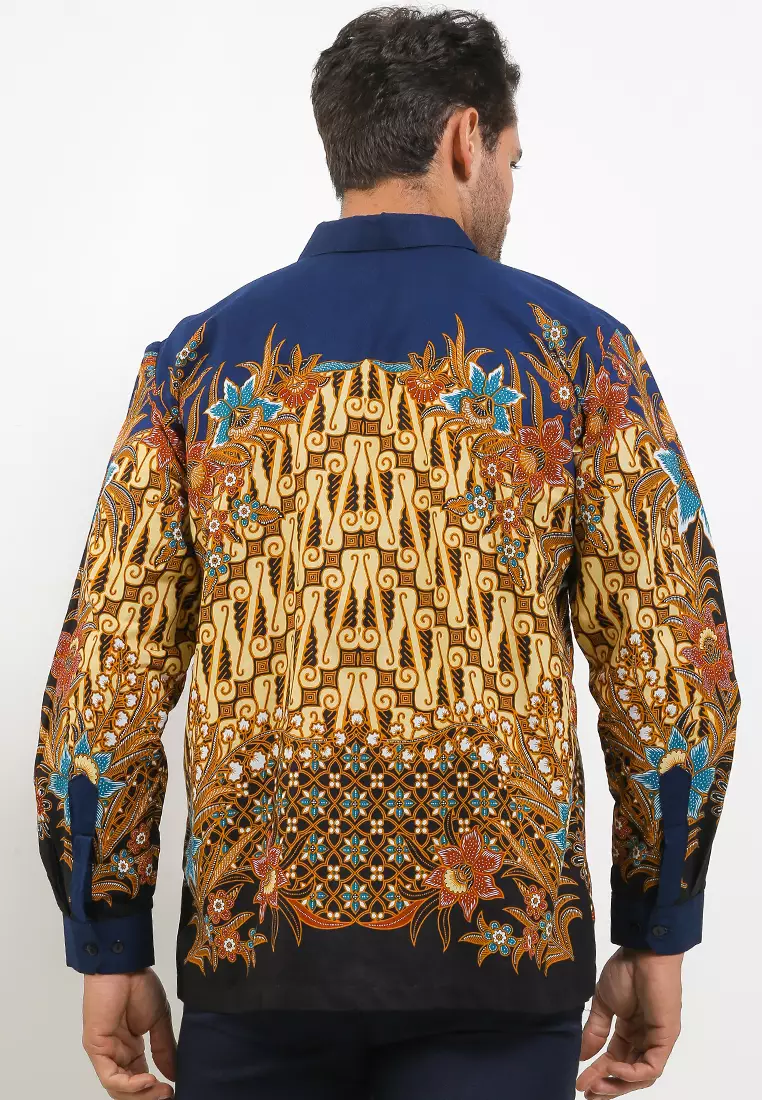 Irvin Shirt Batik Pria Katun Lengan Panjang