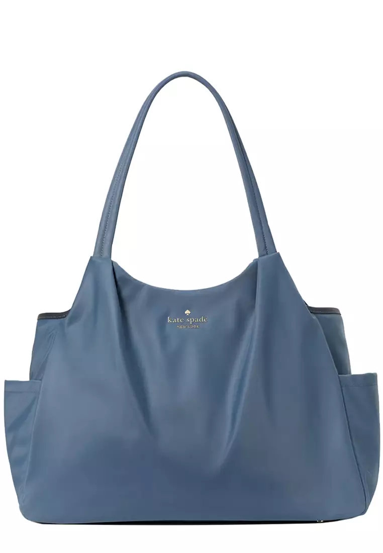 Chelsea Nylon Baby Bag in Bluestone Multi KF318