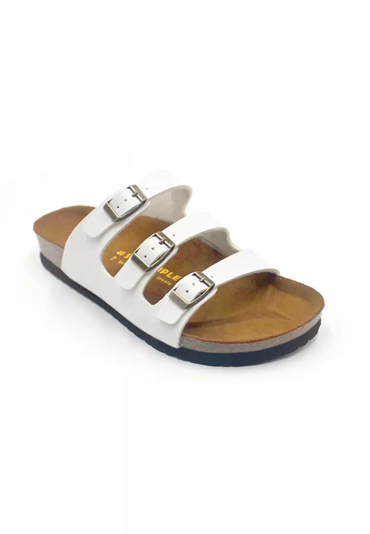 White sale sandals online