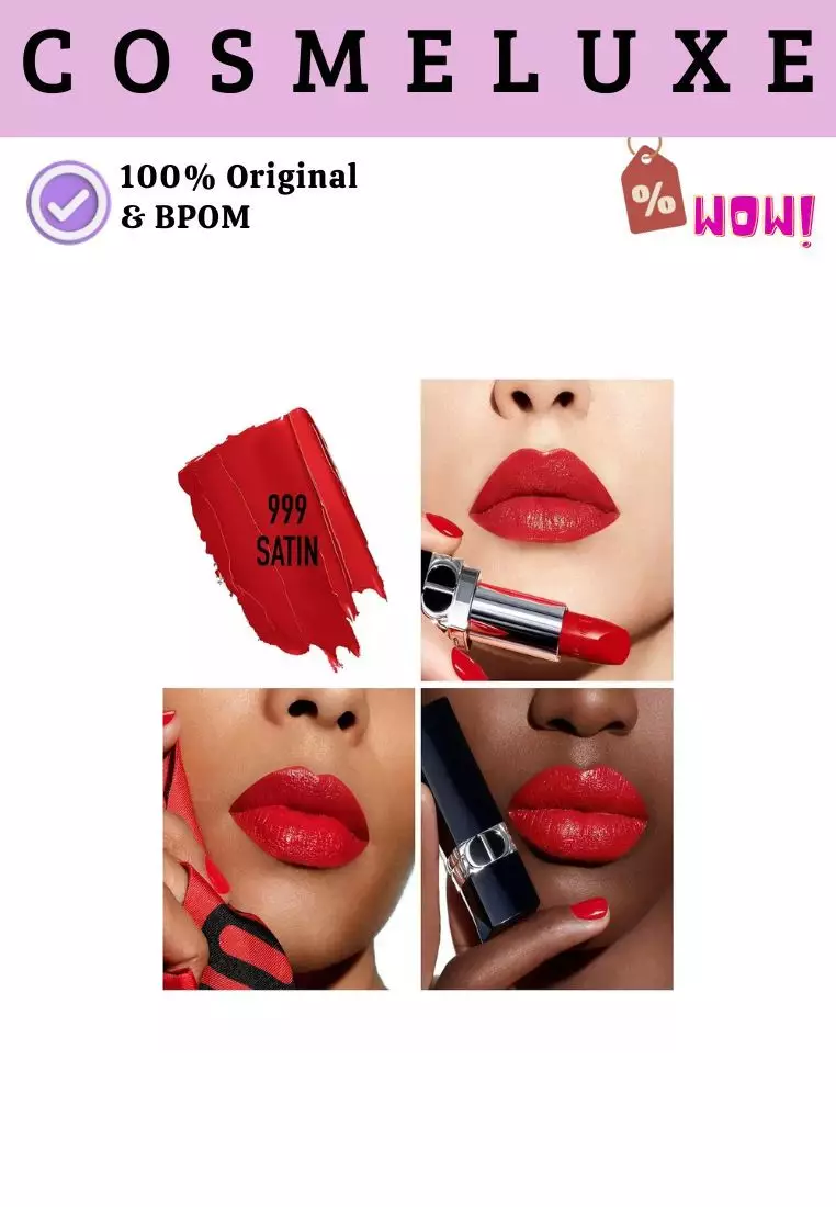 Dior Rouge Mini Lipstik Satin 999