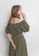 TAV [Korean Designer Brand] Simple Gathered Neck Dress - Khaki ABEABAAC4E656EGS_2