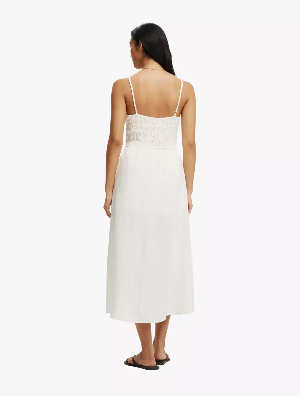 COTTON ON - DRESSES - HAVEN STRAPPY MIDI DRESS - COCONUT