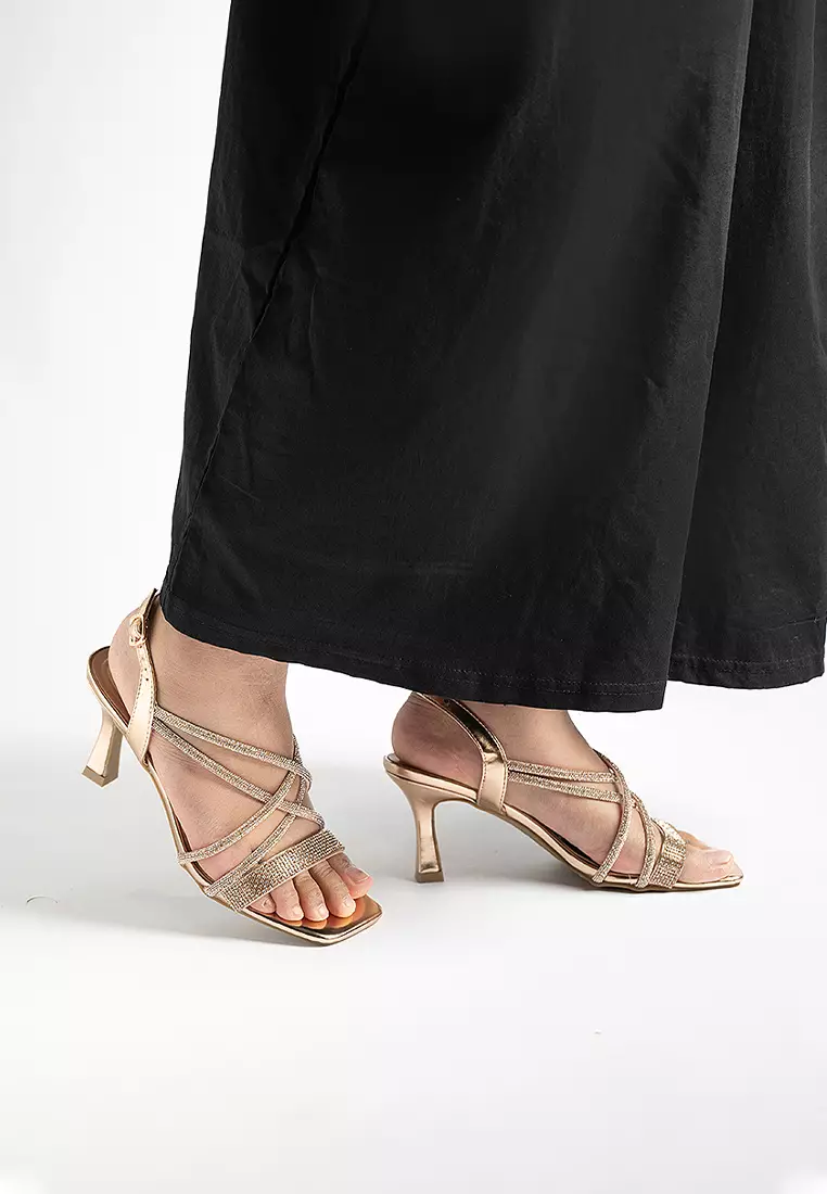 Yvan Cross Slingback Heels
