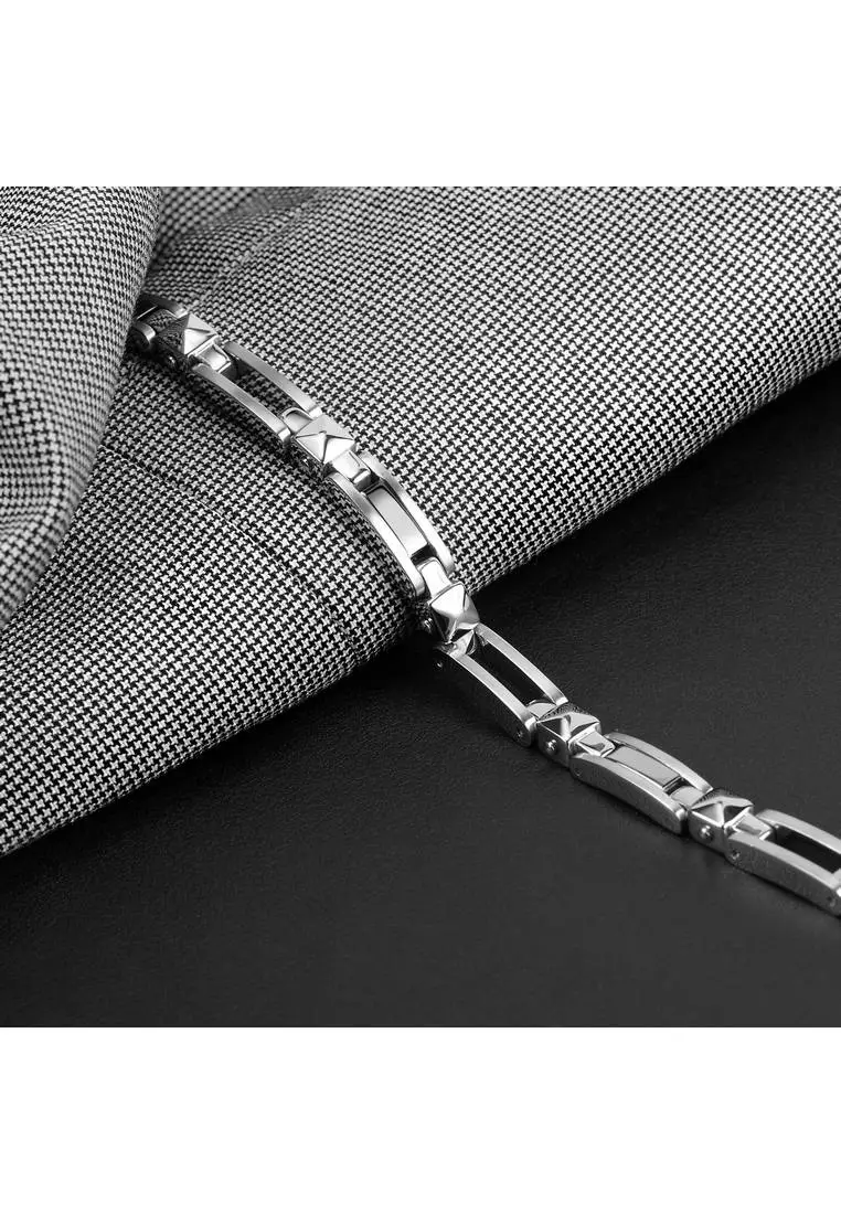 Morellato Cross Silver Steel Bracelet SKR58