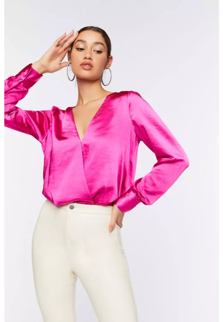 Satin blouse forever 21 hot sale