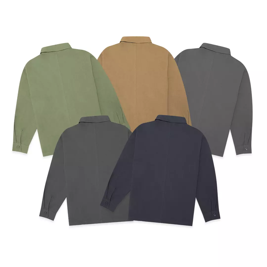 Open Pocket Woven Jacket Grey