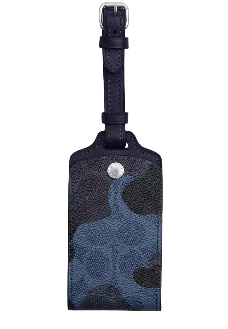 Buy COACH Luggage Tag In Signature Camo Print - Blue Multi CX877 2026 ...