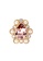 Grossé gold Grossé Bijou Bijou: gold plating, rhinestone in pink color, faux pearl ring GA80274 EC524AC6199329GS_2
