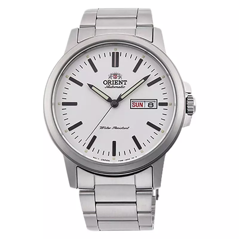 Jam Tangan Pria Orient Commuter RA-AA0C03S Men Silver Dial Stainless Steel Strap