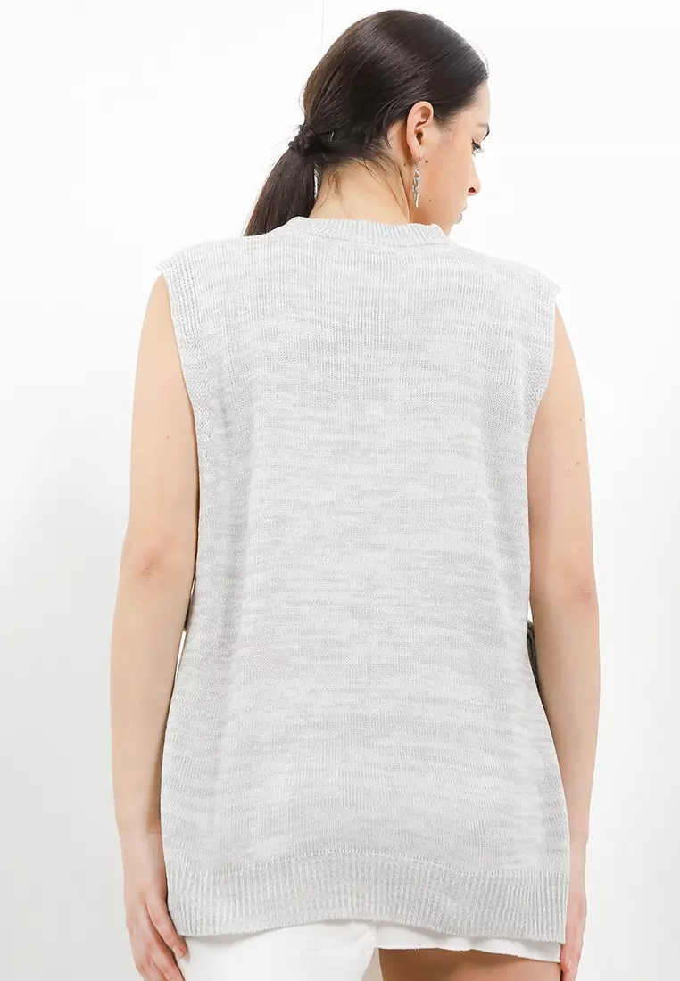 Triset Casual Pakaian Wanita Knit Vest - TM100040023