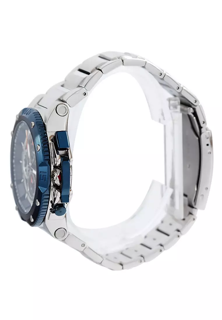 Expedition - Jam Tangan Chronograph Pria - Silver Blue - Stainless Steel Bracelet - 6751 MCBTUBUBU