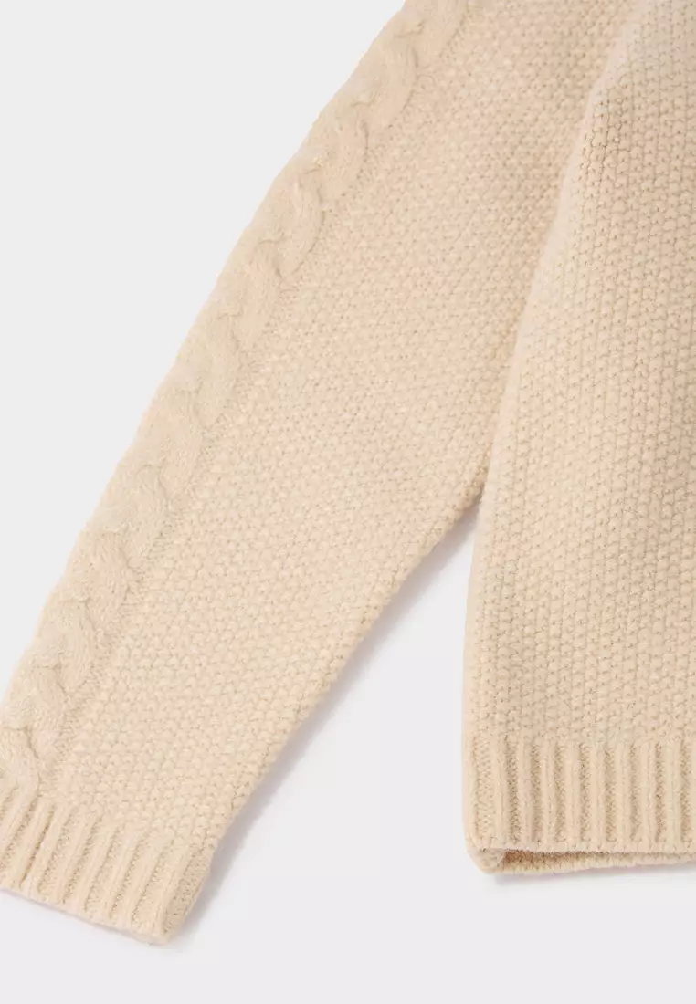 Claire 花卉刺繡針織毛衣