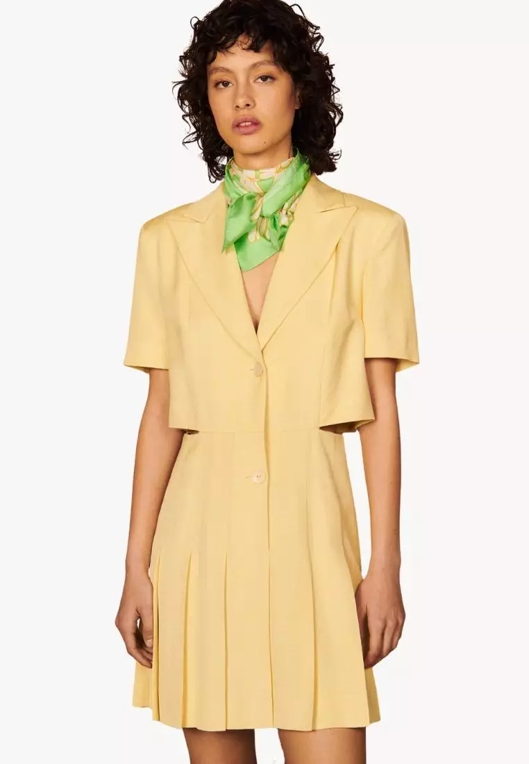 Sandro yellow shop dress