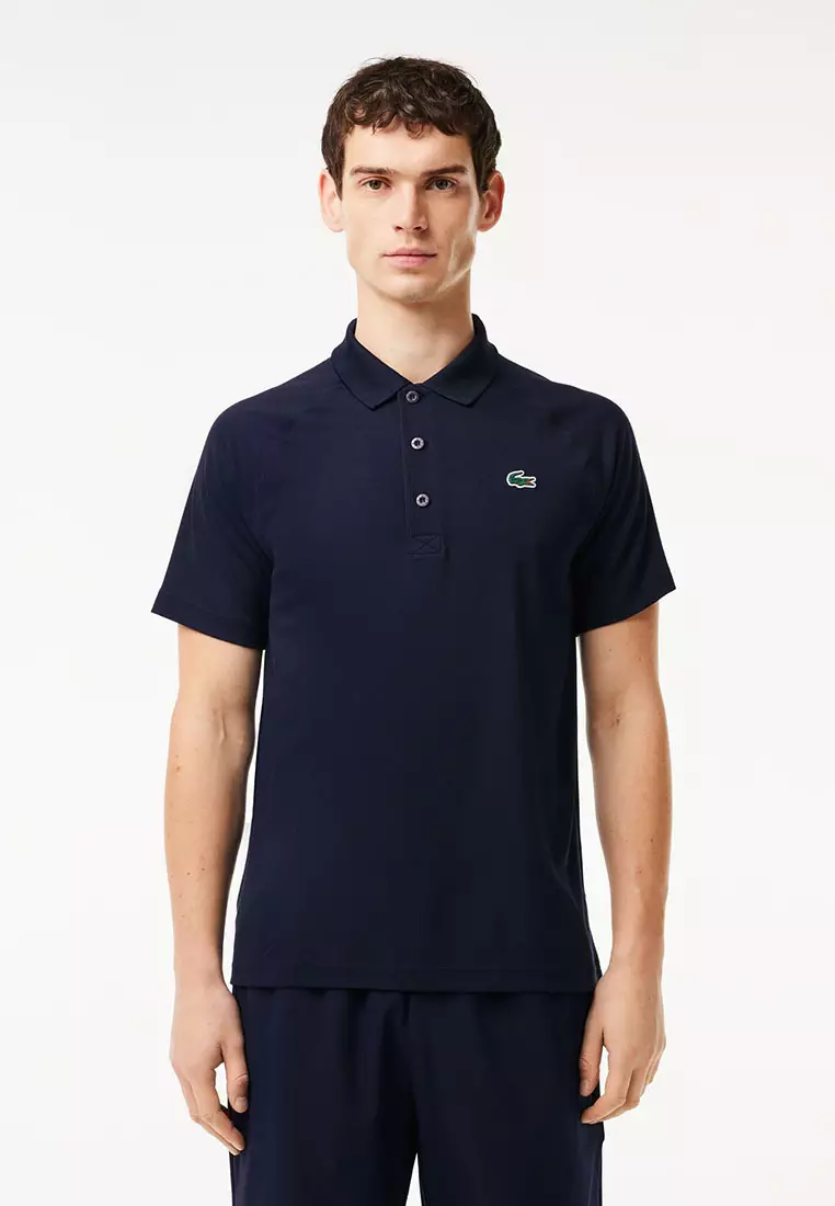Buy Lacoste Men's Lacoste SPORT Breathable RunResistant Interlock Polo Shirt Online ZALORA