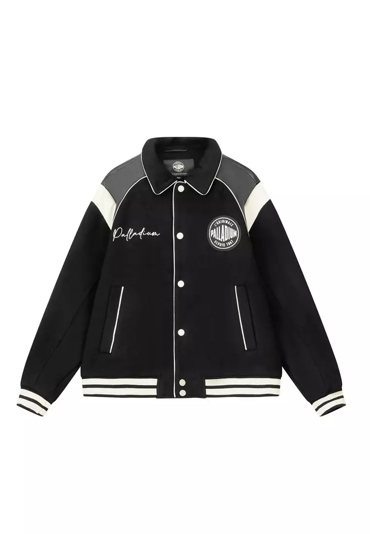 男裝 PALLADIUM LOGO 拼色棒球外套