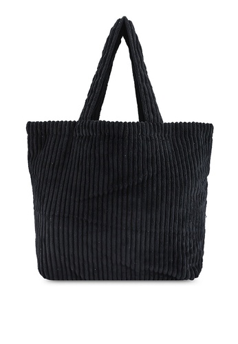 Rubi black Textured Tote Bag 19CEAACEC8A013GS_1