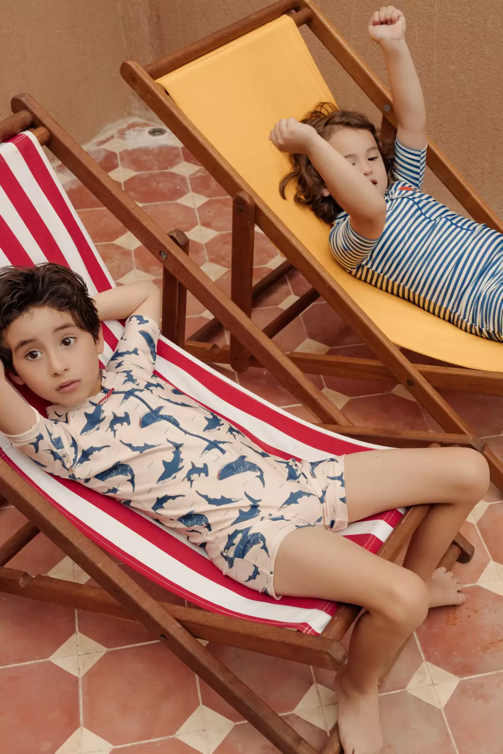 BOHOPANNA - SHORT SLEEVE DIVING - BAJU RENANG ANAK LAKI LAKI - YELLOW