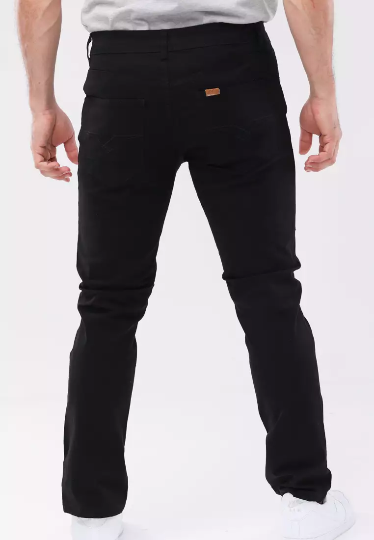 Colored Long Pants Slim Tapered Stretch