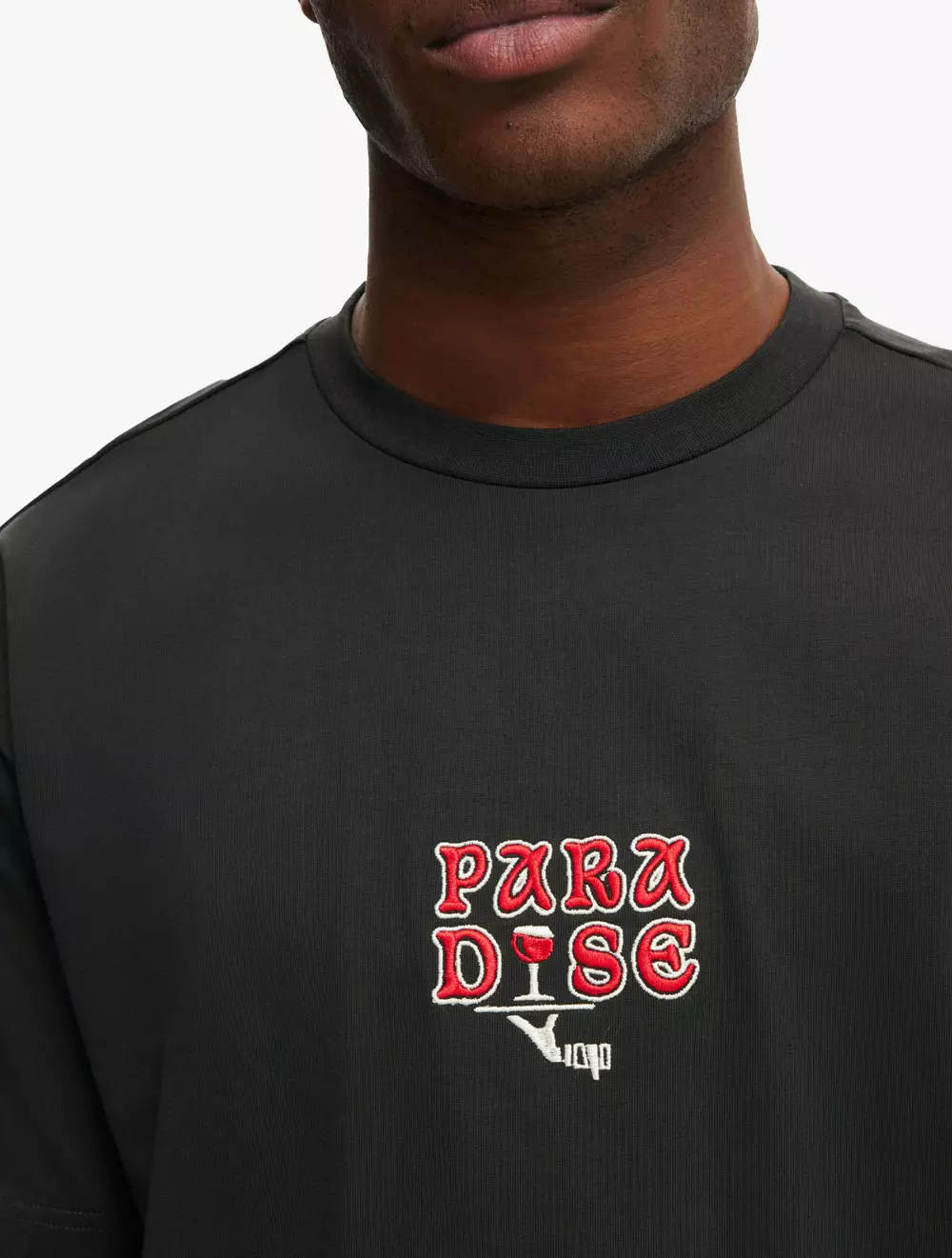 COTTON ON - ATASAN - BOX FIT GRAPHIC T-SHIRT - WASHED BLACK/PARADISE