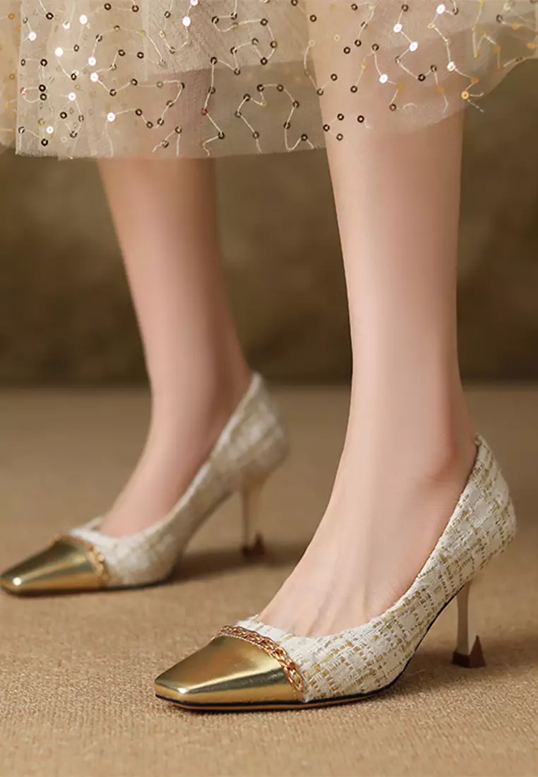 Checkered pumps sales