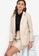 ZALORA WORK beige Faux Leather Boxy Blazer 9ACA1AA6A84050GS_1