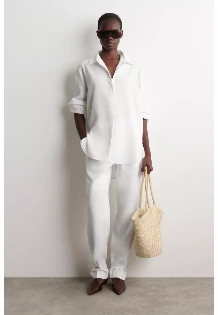 HAND-WOVEN MARKET TOTE - STRAW