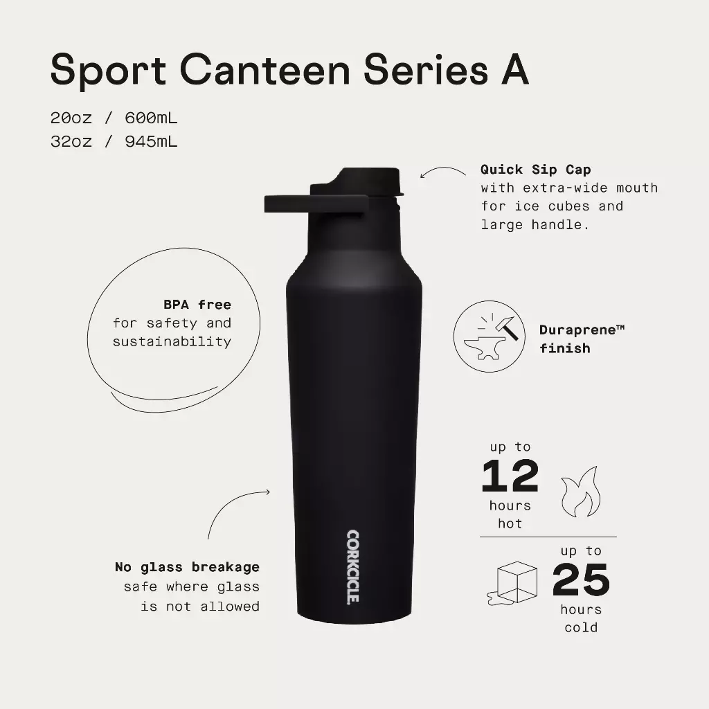 Corkcicle 20 oz Sport Canteen - Citron