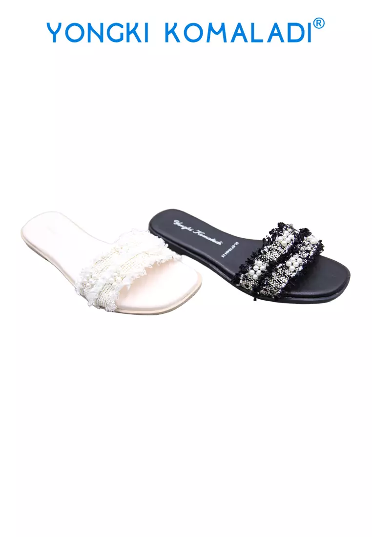 YONGKI KOMALADI FLORETTA SANDAL OL-EFTR464-25 HITAM