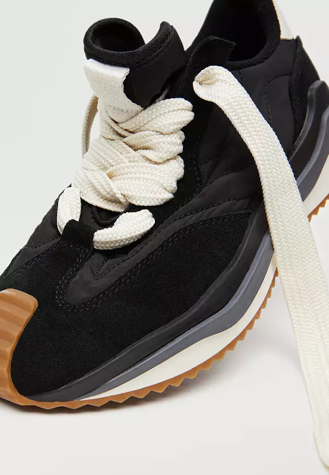 Lace-Up Leather Sneakers