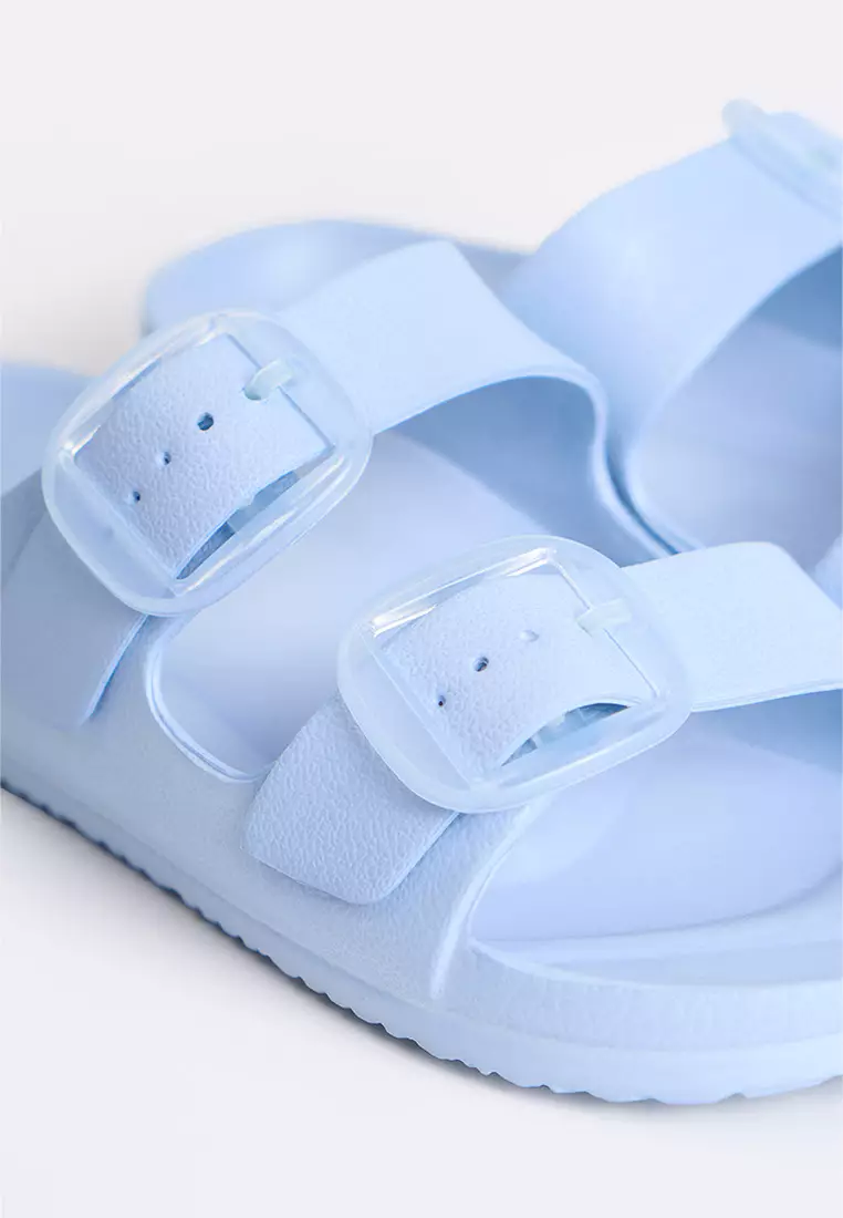 Women's Two Band Rubber Slides