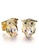 Bullion Gold gold BULLION GOLD Prof Owl Stud Earrings-Gold/Clear 4AC76AC5EFE976GS_1