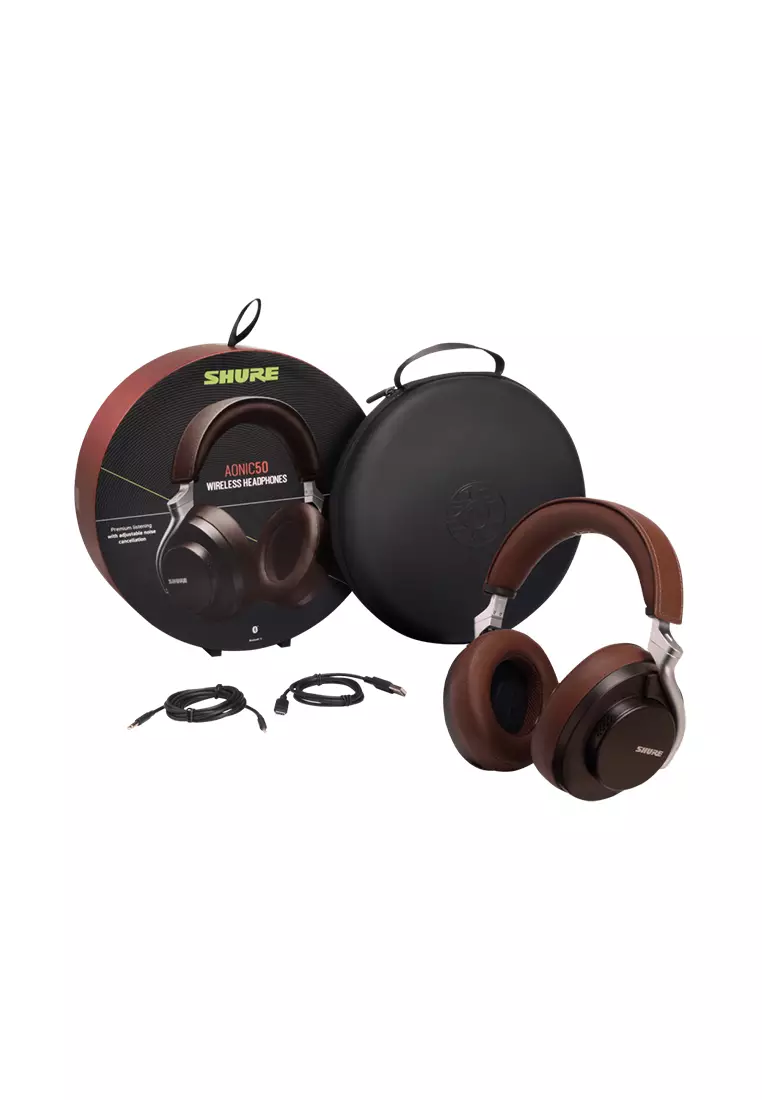 Buy Shure Aonic 50 Wireless Noise-canceling Headphones (dark Brown)  Sbh2350-br-a 2023 Online ZALORA Philippines