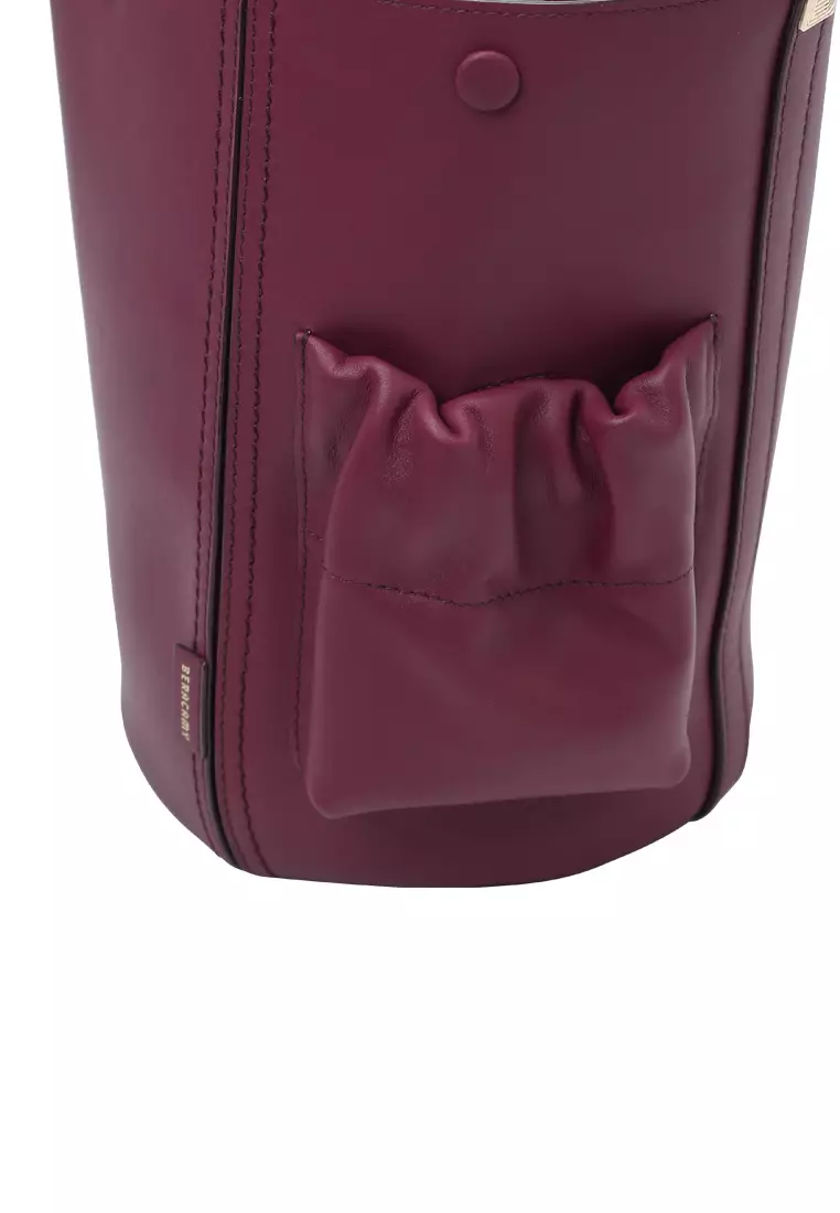 ORUKAMI Pocket Convertible Bucket Tote Small II - Berry